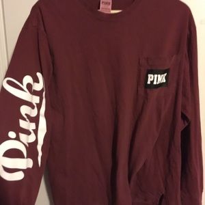 Burgundy PINK Long-sleeve